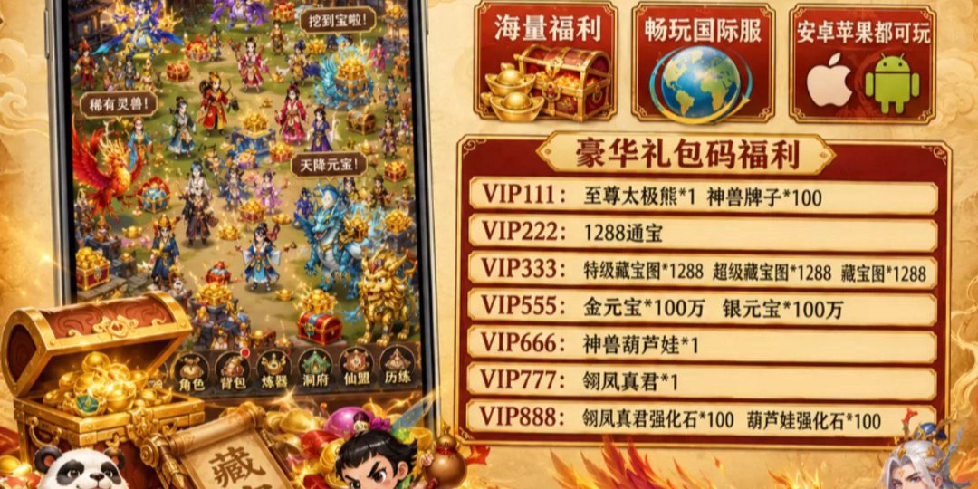 道友来挖宝1.0福利宣传图
