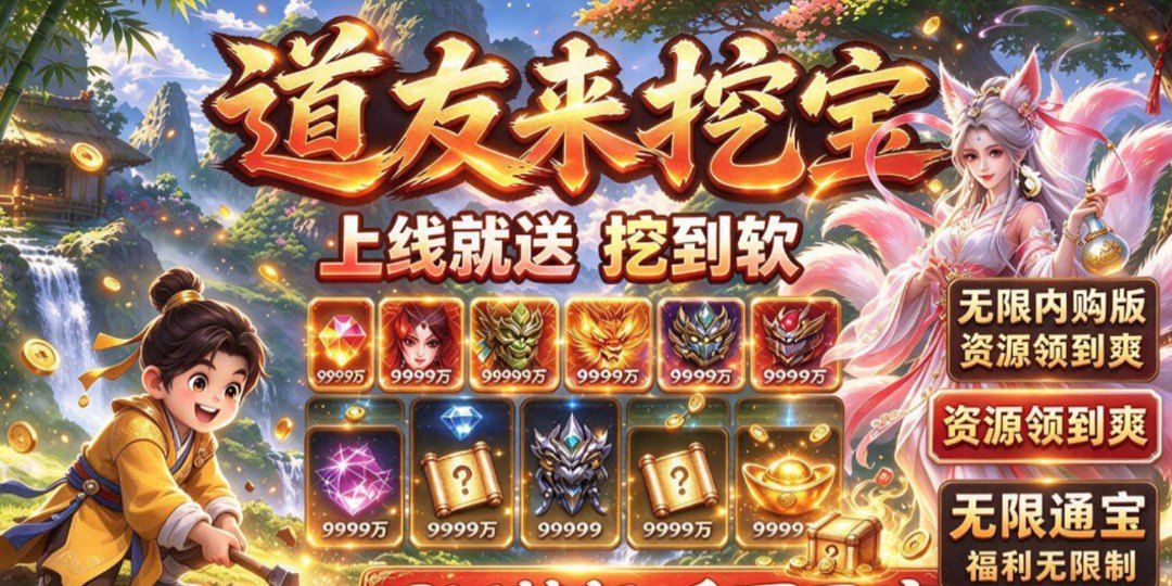 道友来挖宝福利宣传图