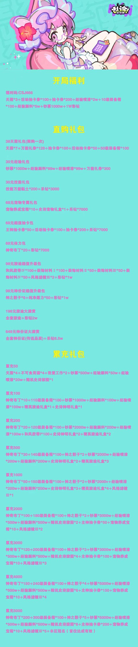充值介绍
