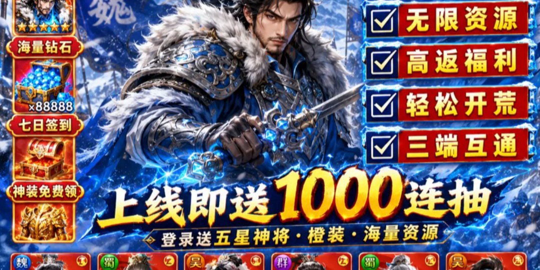 三国冰河时代福利宣传图