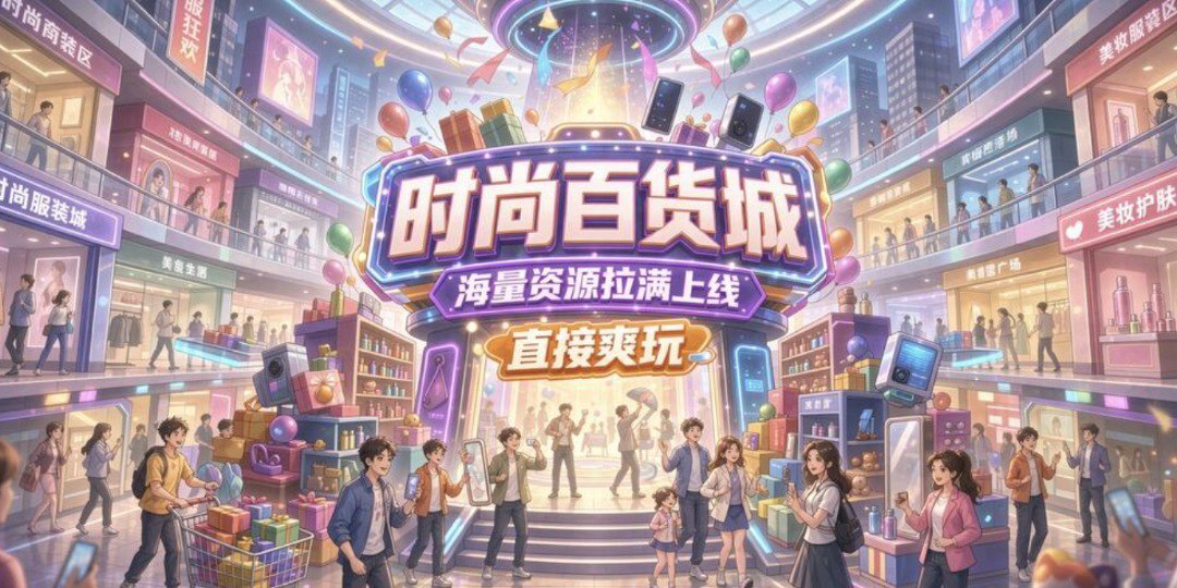 时尚百货城2.0福利宣传图
