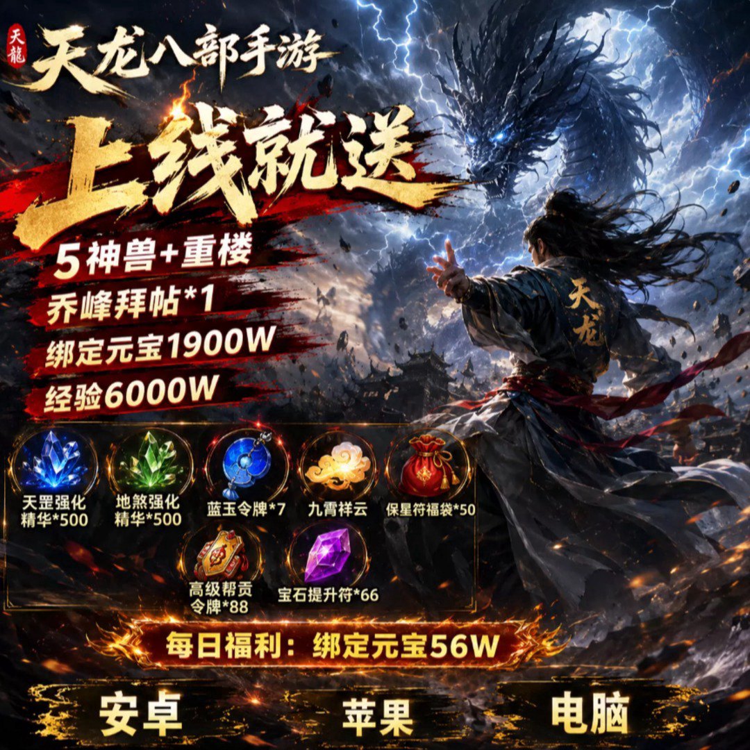 天龙八部手游福利宣传图