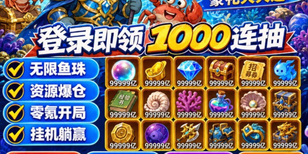 咸鱼之王巅峰版福利宣传图