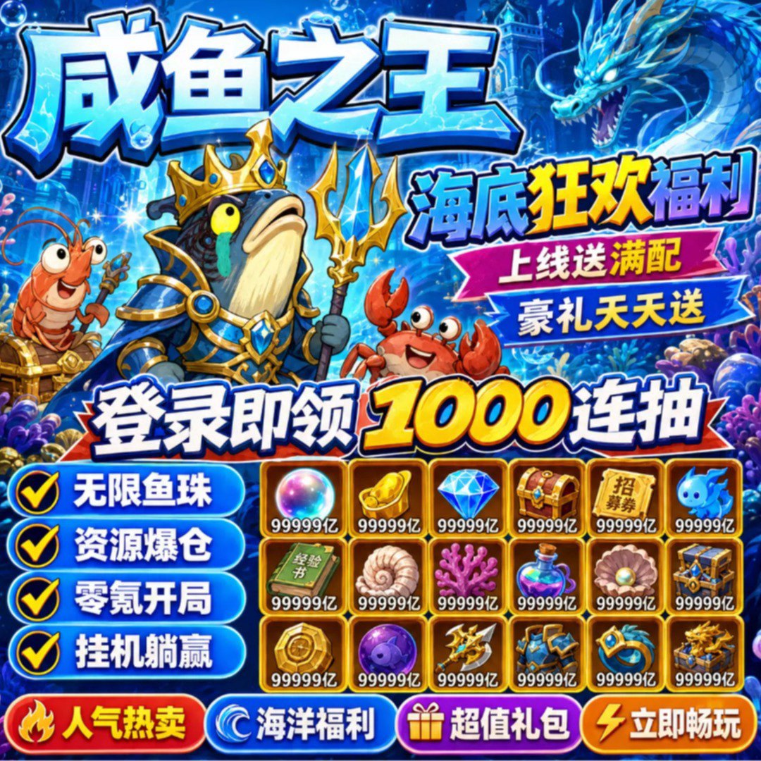 咸鱼之王巅峰版福利宣传图
