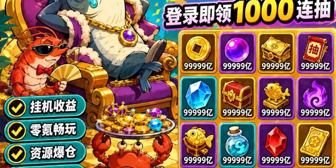 咸鱼之王创世版福利宣传图