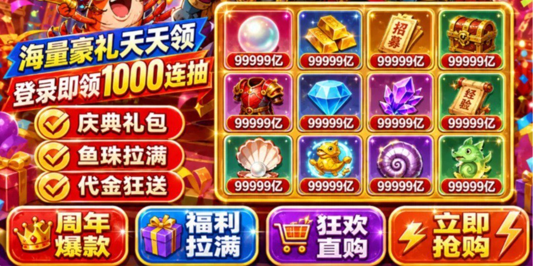 咸鱼之王真无双版福利宣传图